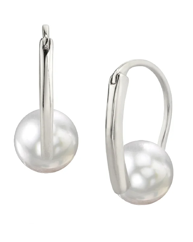 White South Sea Pearl Entice Dangle Earrings