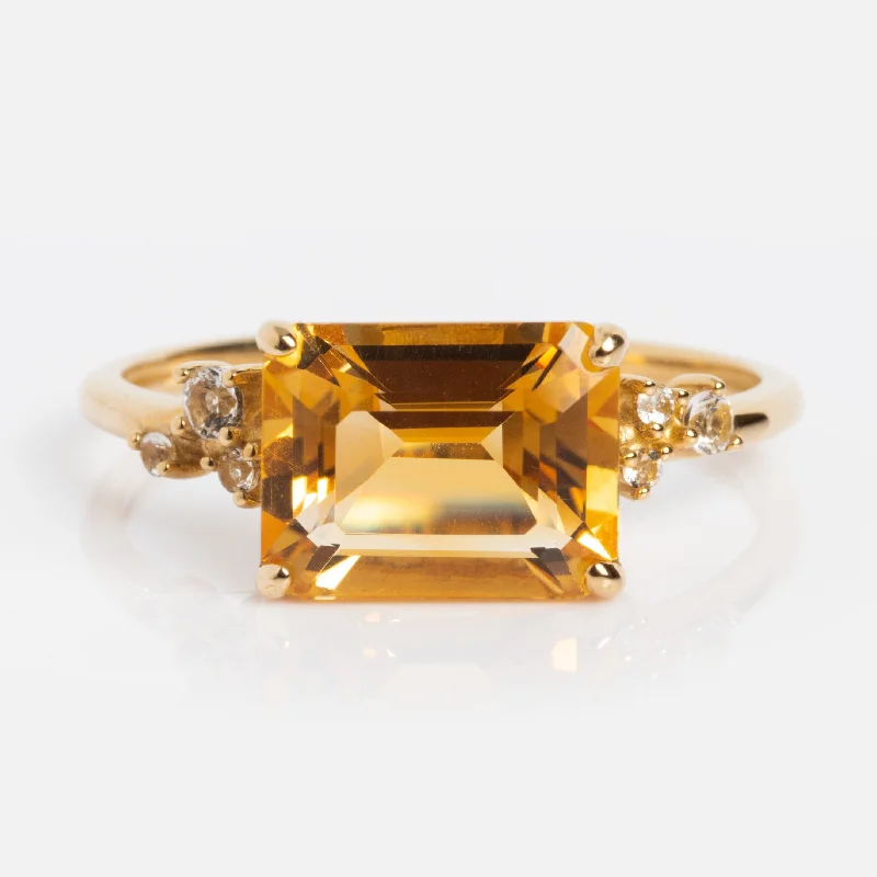 Solid Gold 2024 November Capsule Statement Citrine Ring